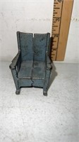 Vintage Cast Iron Rocking Chair Toy