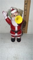 Vintage Rosbro Santa Blowing Horn Plastic Candy