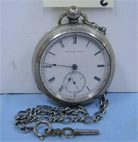 15 Jewel New York Watch Key Wind Pocket Watch with