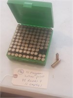 41 Magnum hollow pt ammo 88 rounds 12 empties