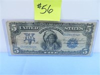 1899 Ser. $5 Indian Chief Large Silver Certificate