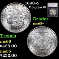 1898-o Morgan Dollar $1 Graded ms65+ By SEGS