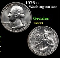 1976-s Washington Quarter 25c Grades GEM+ Unc