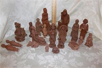 LOT #1 OF READY TO PAINT BLACK AMERICANA FIGURINES