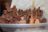 LOT #2 OF READY TO PAINT BLACK AMERICANA FIGURINES