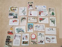 23 circa 1900-1920 Christmas Cards