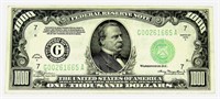 1934 $1000 FEDERAL RESERVE NOTE