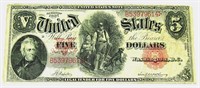 1907 $5 "WOOD CHOPPER" UNITED STATES NOTE