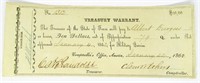1862 $10 TEXAS TREASURY WARRANT