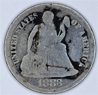 US 1883 SEATED LIBERTY SILVER DIME