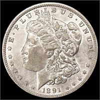 1891-O Morgan Silver Dollar ABOUT UNCIRCULATED