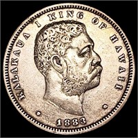 1883 Kingdom of Hawaii Half Dollar ABOUT