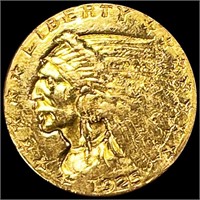 1925 $2.50 Gold Quarter Eagle LIGHTLY CIRCULATED