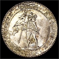 1799 Switzerland Silver 5 Batz LIGHTLY CIRCULATED