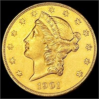 1901-S $20 Gold Double Eagle UNCIRCULATED