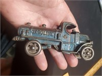 Early cast iron AC Williams toy gasoline truck
