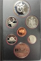 1983 Royal Canadian Mint PROOF Coin Set w/ silver