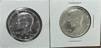 (2) 1968-1970 40% Silver PROOF Kennedy Halves