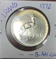 Scarce 1971 South Africa 1 Rand Proof Coin