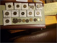 Collection of 19 old tokens