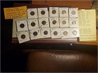 17pc coin collection US Canada Britain 1927 - 2013