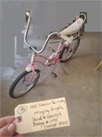 1985 Schwinn Fair Lady stingray bicycle pink