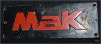 Vintage Metal Sign For MAK Business Solutions