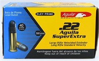500 Rounds Of Aguila .22 LR Ammunition Eley