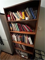 Bookshelf and all cookbooks contents