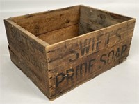 Vintage Swifts Soap Wooden Crate
Measures
