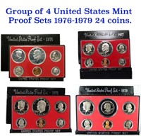 Group of 4 United States Mint Proof Sets 1976-1979