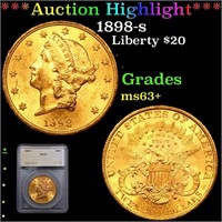***Auction Highlight*** 1898-s Gold Liberty Double