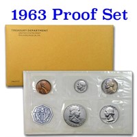 1963 United States Mint Proof Set In Original Evel