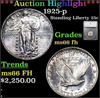 ***Auction Highlight*** 1925-p Standing Liberty Qu