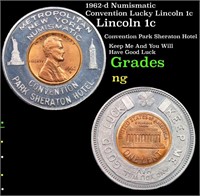 1962-d Numismatic Convention Lucky Lincoln 1c Linc