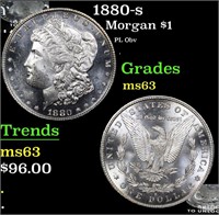 1880-s Morgan Dollar $1 Grades Select Unc