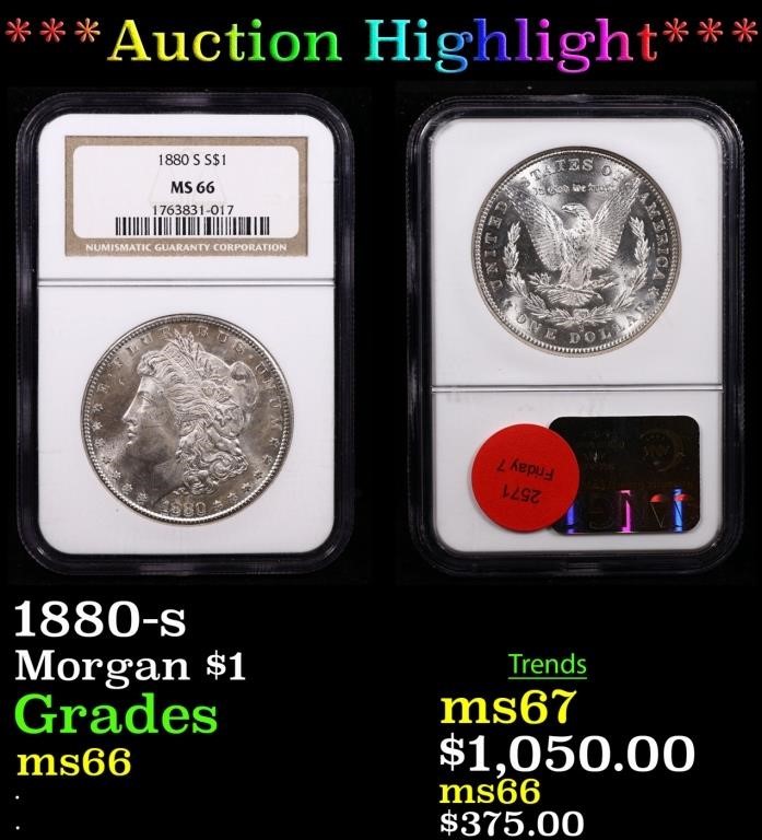 COIN AUCTION November 4-6 Fall Friday Consigns 7 of 7