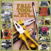 Fall Tool Auction - October 25. 2022 @ 6pm