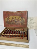 Vintage child’s xylophone musical instrument
