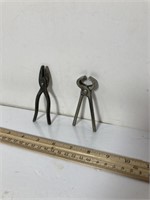 Vintage miniature metal tools