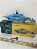Vintage 1950s Clockworks Submarine