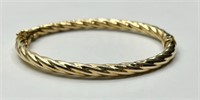 416 (10k)  Gold Bangle Bracelet - 5.3g