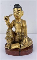 Antique Myanmar Burma Nat Statue Figure