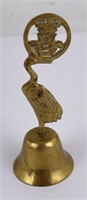 Chinese Brass Heron Bell