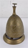 Indian Engraved Brass Hotel Bell