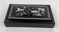 Chinese Lacquer Calligraphy Box
