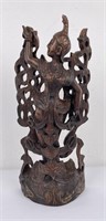 Mid Century Burmese Wood Carving