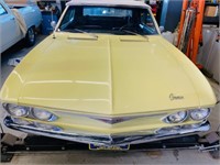 1965 Chevy Corvair Convertible Yellow 4 Speed