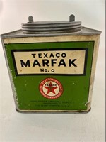 Antique Texaco Marfak Tin