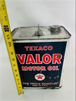 Vintage Texaco Valor Motor Oil Tin